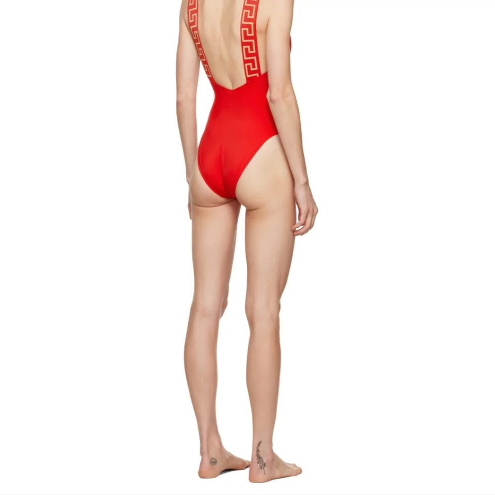 Versace Greca Border One-Piece Swimsuit SIZE 4(L) - Picture 7 of 16